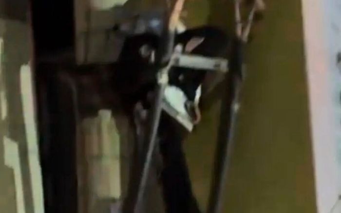 Người đàn ông say rượu bị điện giật dính trên cột điện, cảnh tượng gây bàng hoàng