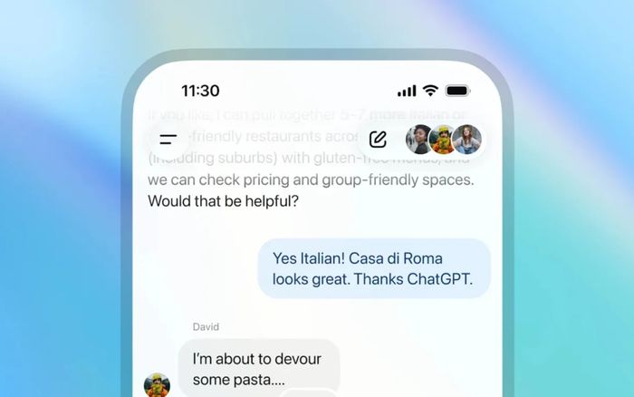 ChatGPT ra mắt tính năng trò chuyện nhóm