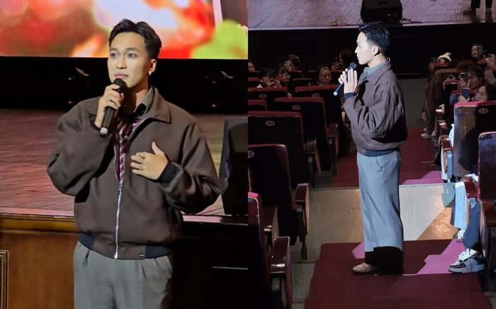 Nam diễn viên phim Mưa Đỏ lần đầu lên tiếng về fanmeeting trống nhiều ghế, phải nhờ khán giả ngồi dồn phía trước