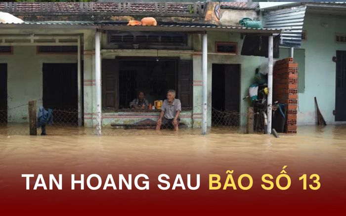 Những hình ảnh đau lòng sau bão số 13