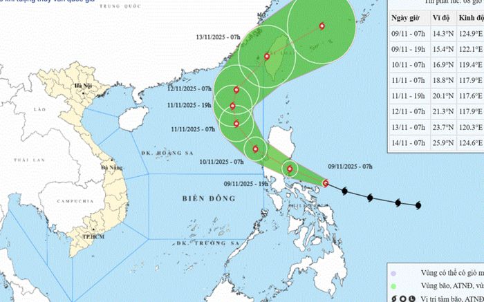 Bão Phượng Hoàng dự kiến không đi vào đất liền nước ta