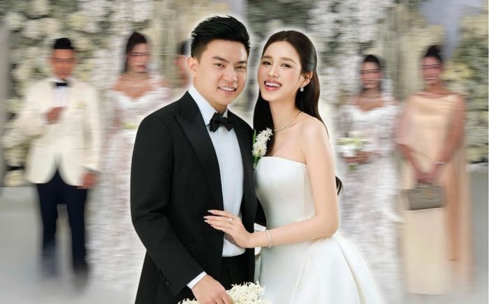 Dàn sao xúng xính dự đám cưới của Đỗ Thị Hà: Lương Thuỳ Linh diện váy hở bạo, Hà Kiều Anh mặc cây hồng nổi bật