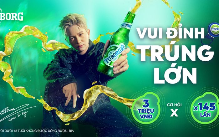 Giật nắp Tuborg – giật thưởng gấp 145 lần trong chương trình khuyến mãi “145 năm giật mở triệu cuộc vui”