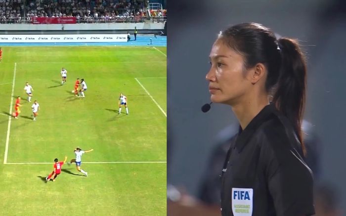 Nữ trọng tài Lào tước bỏ bàn thắng đẹp của tuyển nữ Việt Nam có lý lịch khủng