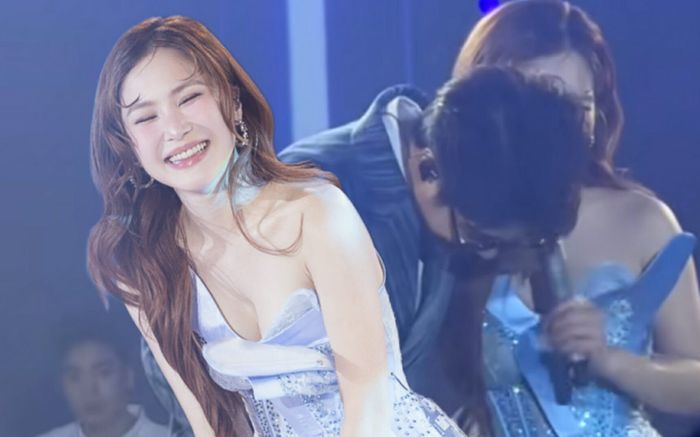 Hương Tràm ôm người yêu cũ trên sân khấu