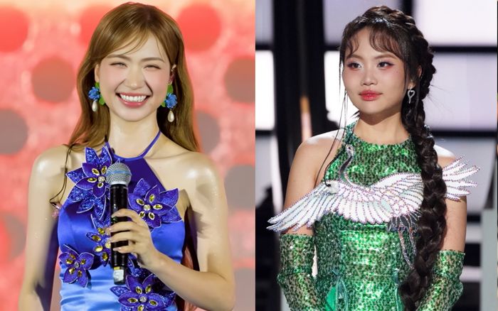 Hòa Minzy phản ứng khi khán giả nhắc đến Phương Mỹ Chi trong ngày vui