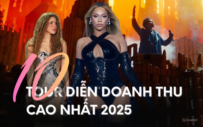 10 tour diễn có doanh thu cao nhất 2025: Ai chê Beyoncé hết thời?