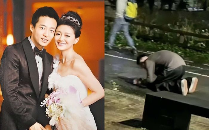 'Chồng cũ Từ Hy Viên thuê máy bay đưa tro cốt vợ về, quỳ khóc dưới mưa': Kịch hạ màn sau một bài đăng