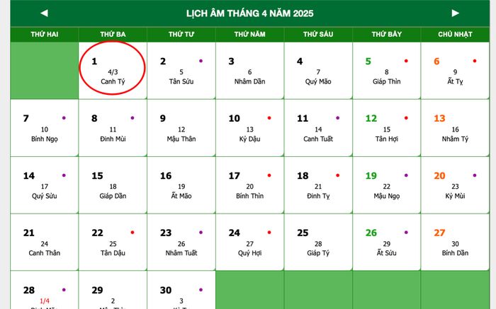 Lịch âm hôm nay 1/4/2025: Trắc trở khi cưới hỏi, không nên xuất hành