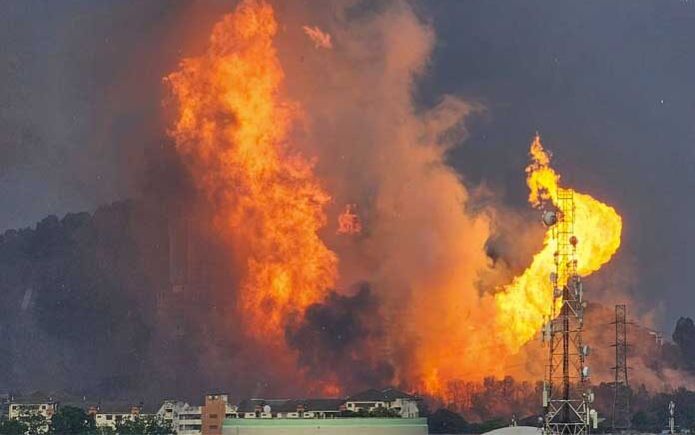 Cháy kinh hoàng vì vỡ đường ống dẫn khí, hàng trăm người bị thương