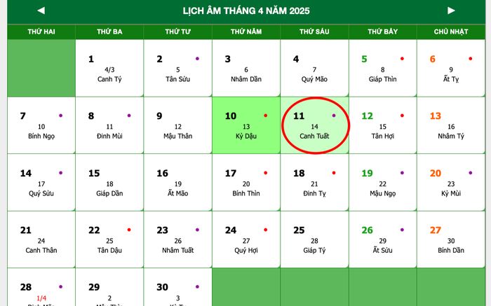 Lịch âm hôm nay 11/4/2025: Việc đại sự cần tránh để giữ vận khí ổn định