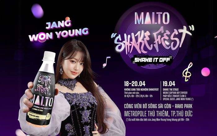 Lần đầu tiên idol Jang Won Young về Việt Nam - MALTO ShakeFest trở thành tâm điểm với line up khủng