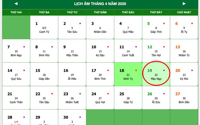 Lịch âm hôm nay 19/04/2025: Tránh cưới hỏi, động thổ kẻo 'rước xui' vào nhà
