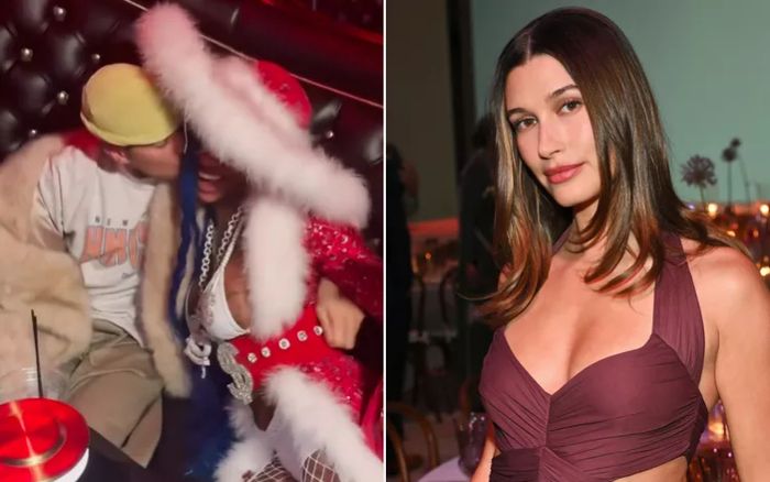 Justin Bieber tươi cười hôn nữ đồng nghiệp, bà xã Hailey phản ứng ra sao?