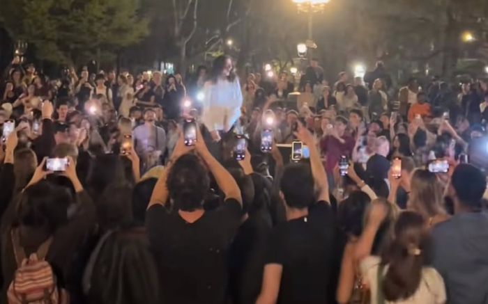 Nữ ca sĩ gây náo loạn khi hát tại công viên, cảnh sát đến nơi giải tán