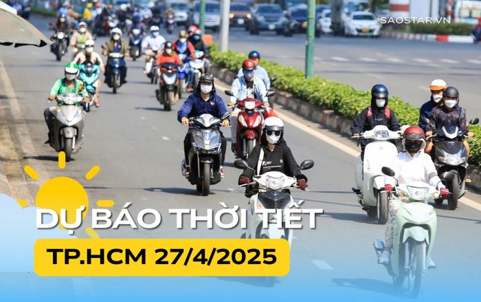 Thời tiết TP.HCM hôm nay (27/4)
