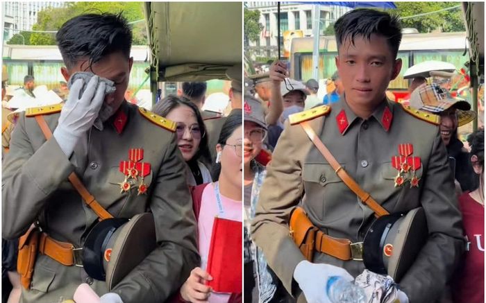 Loạt khoảnh khắc của chiến sĩ Lê Hoàng Hiệp tiếp tục 'gây bão' mạng xã hội