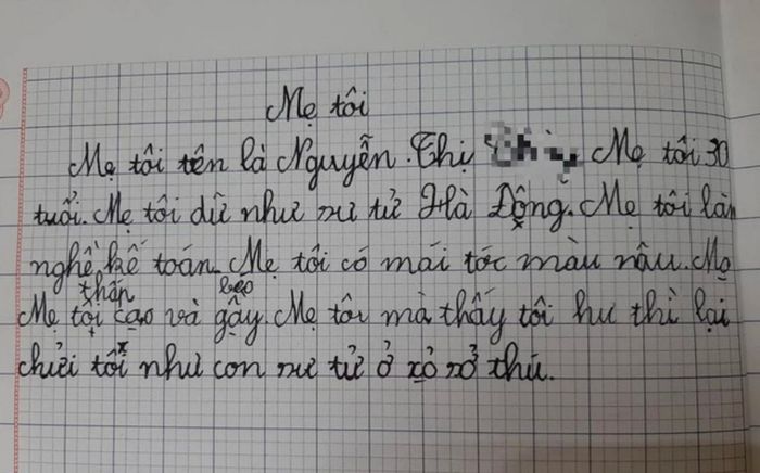 Bài văn tả mẹ 'dữ như sư tử', mẹ đọc được liền rơi vào trầm tư