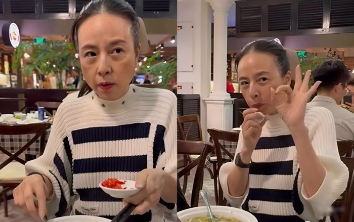 Madam Pang dùng đến nửa chén ớt tươi khi thưởng thức món đặc sản Việt Nam