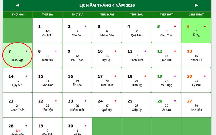 Lịch âm hôm nay 07/04/2025: Kiêng kỵ khởi sự lớn, dễ gặp trở ngại ngoài ý muốn
