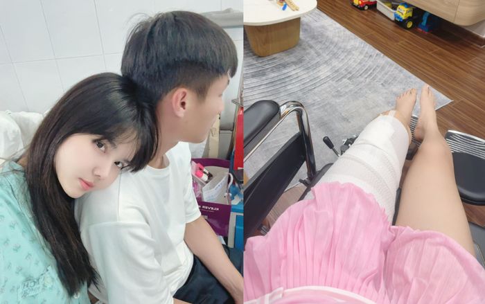 Vợ Mạc Hồng Quân sau ca phẫu thuật xương đùi