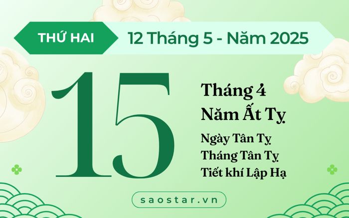 Lịch âm 12/5/2025: Tránh khởi sự lớn để hạn chế rủi ro