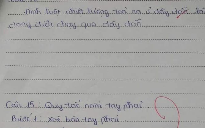 Làm kiểm tra nhưng chưa thuộc bài, học trò ghi bừa 3 dòng không ai ngờ tới