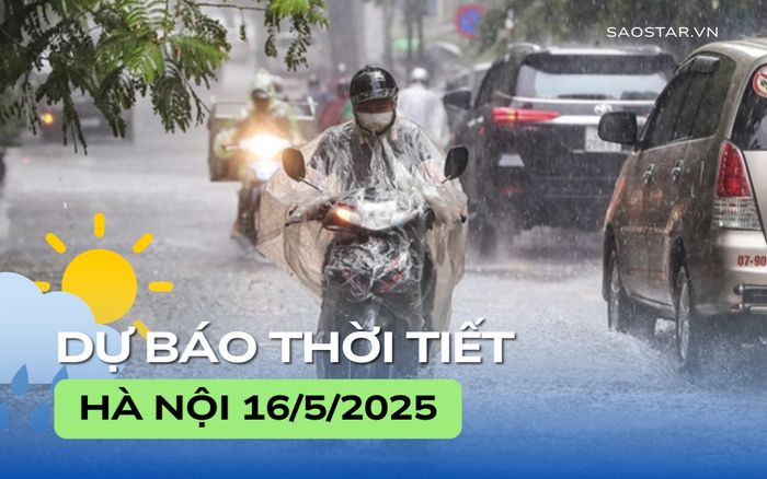 Dự báo thời tiết thành phố Hà Nội trong ngày 16/5