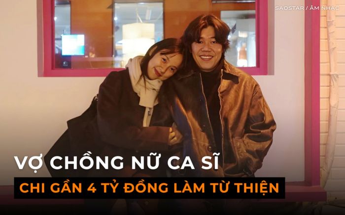 Vợ chồng nữ ca sĩ nổi tiếng bỏ ra gần 4 tỷ đồng để làm từ thiện