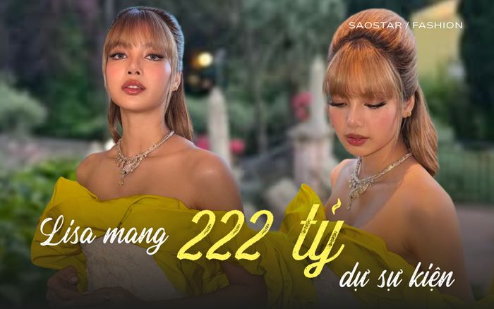 Lisa dự sự kiện kiểu 'phú bà', diện trang sức sương sương hơn 220 tỷ