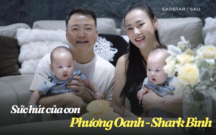 Sức hút bất ngờ của hai con Phương Oanh và Shark Bình