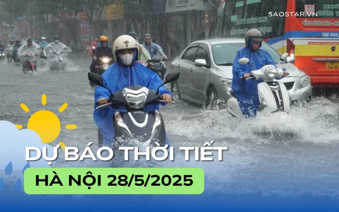 Dự báo thời tiết thành phố Hà Nội trong ngày 28/5