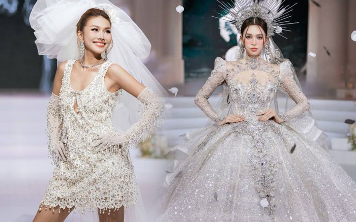 Cùng diễn vedette, biểu cảm của Thanh Hằng và Tiểu Vy được so sánh