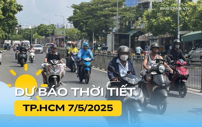 Thời tiết TP.HCM hôm nay (7/5)