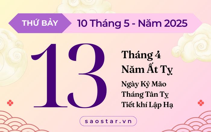 Lịch âm 10/5/2025: Kiêng kỵ động thổ, xuất hành kẻo rước họa vào thân