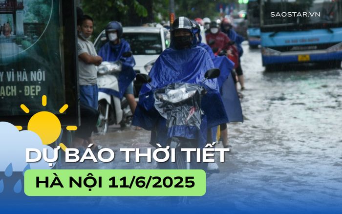 Dự báo thời tiết thành phố Hà Nội trong ngày 11/6