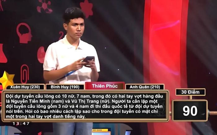 Bài toán 'hack não' khiến cả 4 thí sinh Đường lên đỉnh Olympia phải bó tay