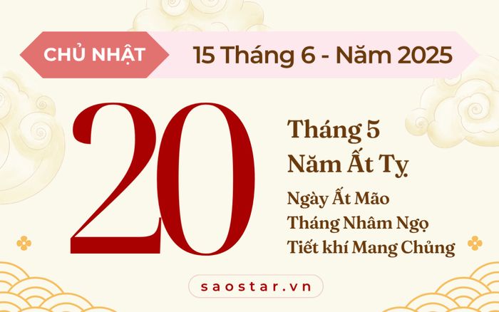 Lịch âm hôm nay 15/6/2025: Ngày lành để hóa giải, tránh khởi sự lớn