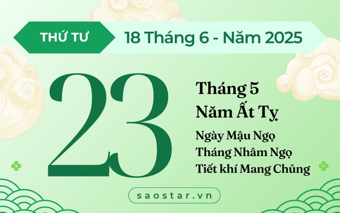 Lịch âm hôm nay 18/6/2025: Ngày cát lành cho khai trương, cầu tài