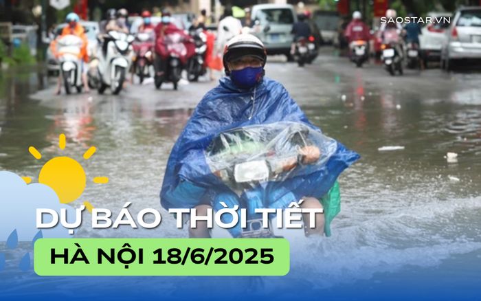 Dự báo thời tiết thành phố Hà Nội trong ngày 18/6