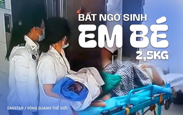 Đi khám bác sĩ vì đầy bụng sau khi ăn no, cô gái bất ngờ sinh ra bé trai nặng 2,5 ký