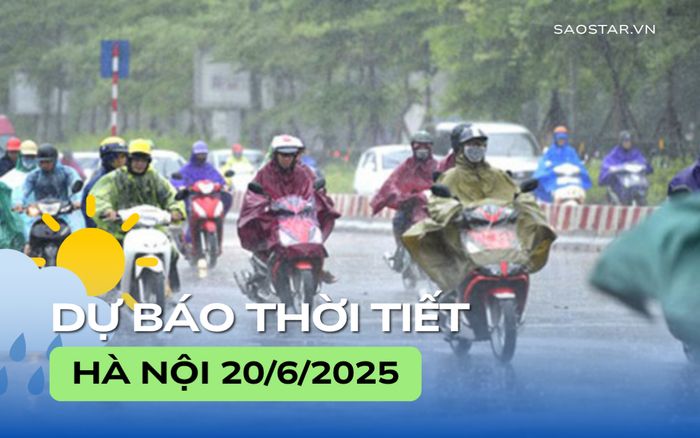 Dự báo thời tiết thành phố Hà Nội trong ngày 20/6