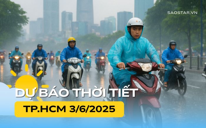 Thời tiết TP.HCM hôm nay (3/6)