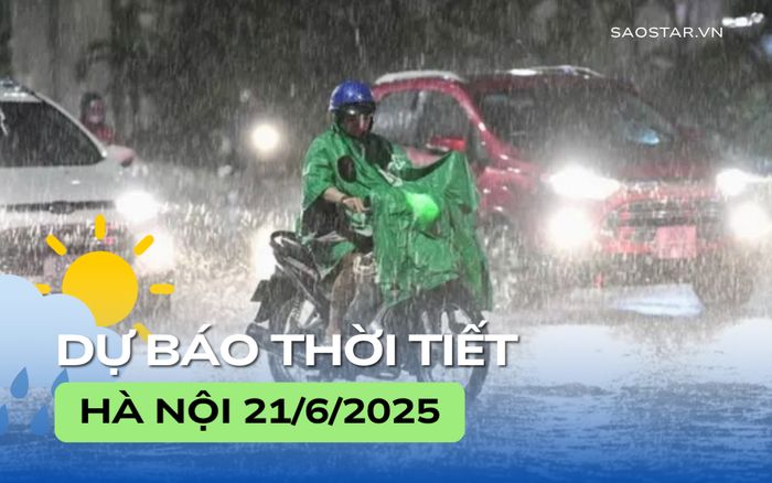 Dự báo thời tiết thành phố Hà Nội trong ngày 21/6