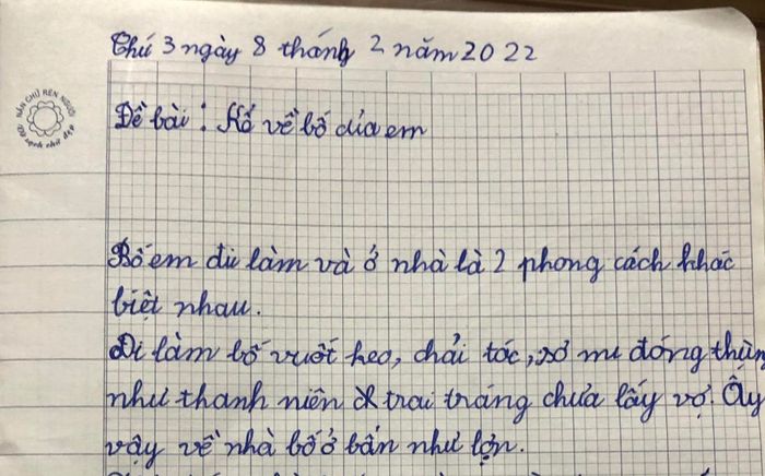 Học trò viết văn bóc phốt bố, ông bố đọc xong không biết giấu mặt vào đâu
