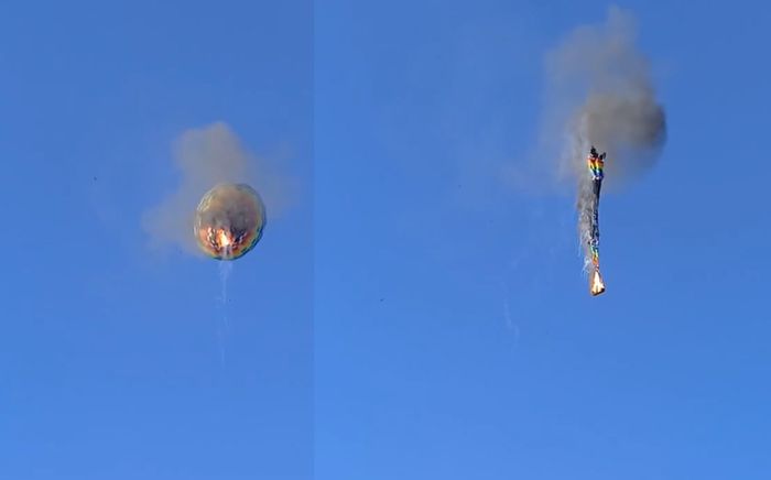 Khinh khí cầu bốc cháy rơi từ trên không, ít nhất 8 người thiệt mạng