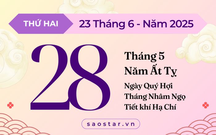 Lịch âm hôm nay 22/6/2025: Kiêng khởi công, tránh cưới hỏi kẻo gặp xui rủi