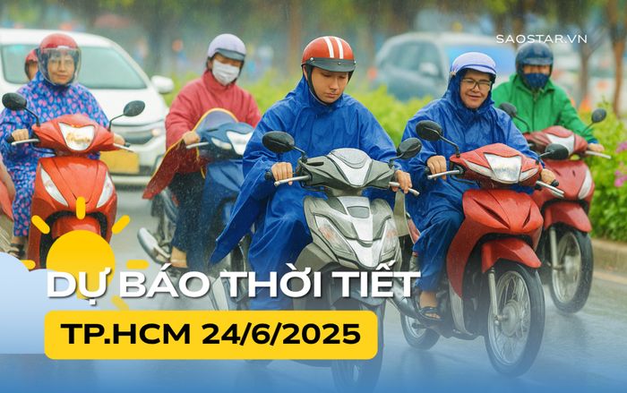 Thời tiết TP.HCM và Nam Bộ hôm nay (24/6)