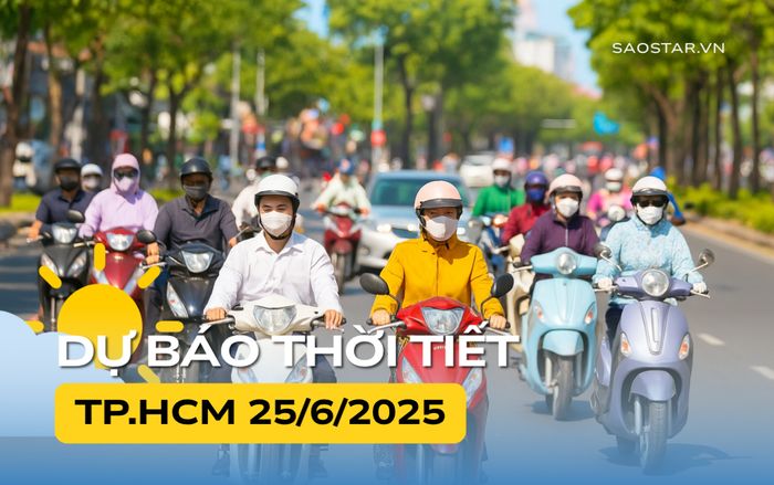Thời tiết TP.HCM và Nam Bộ hôm nay (25/6)