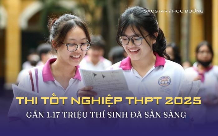 Gần 1,17 triệu thí sinh cả nước sẵn sàng bước vào kỳ thi tốt nghiệp THPT 2025